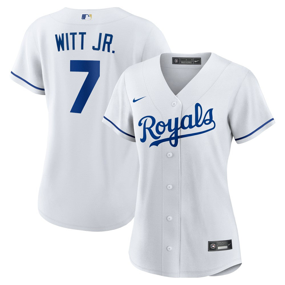 Bobby Witt Jr. Kansas City Royals Nike Women's Home Replica Player Jersey - White Jerseys