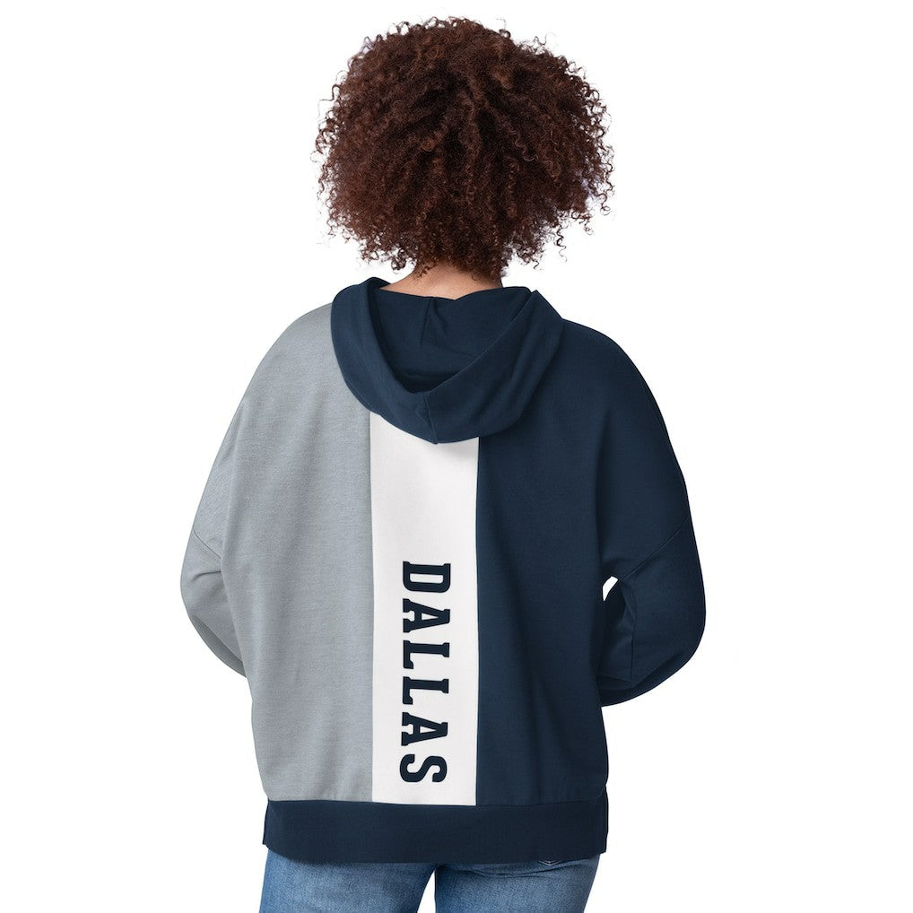 Dallas Cowboys Starter Women's Power Move Long Sleeve Pullover Hoodie - Navy Hoodies