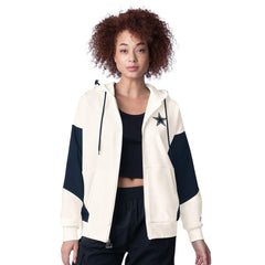 Dallas Cowboys Starter Women's Scrimmage Full-Zip Hoodie - White Hoodies
