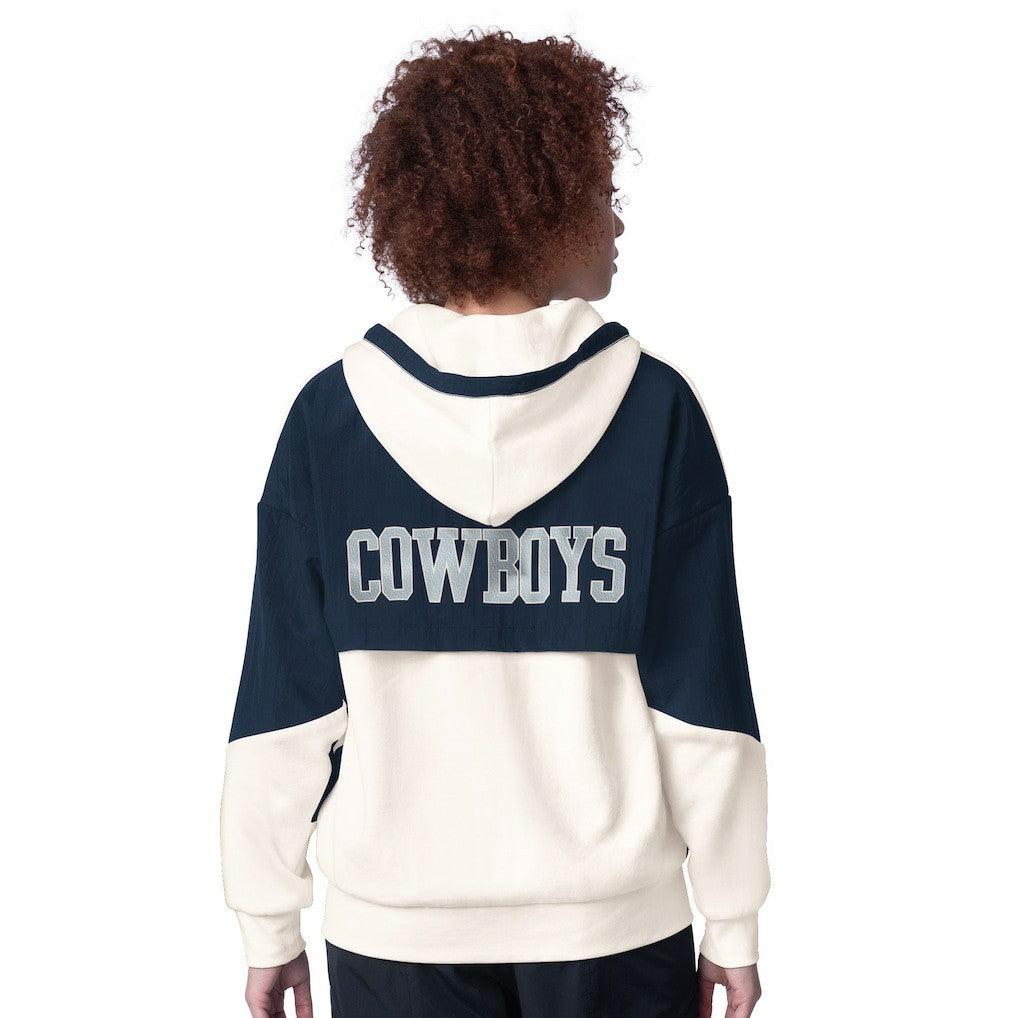 Dallas Cowboys Starter Women's Scrimmage Full-Zip Hoodie - White Hoodies