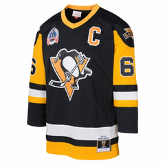 Mario Lemieux Pittsburgh Penguins Mitchell & Ness Youth 1991/92 Captain Patch Power Play Player Jersey - Black | US 201700168