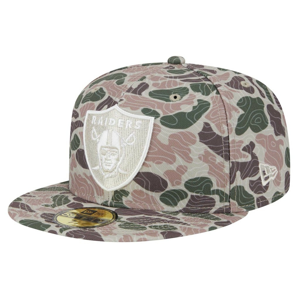 Las Vegas Raiders New Era Geo Camo 59FIFTY Fitted Hat