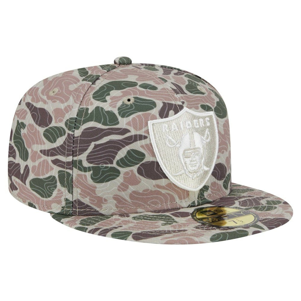 Las Vegas Raiders New Era Geo Camo 59FIFTY Fitted Hat