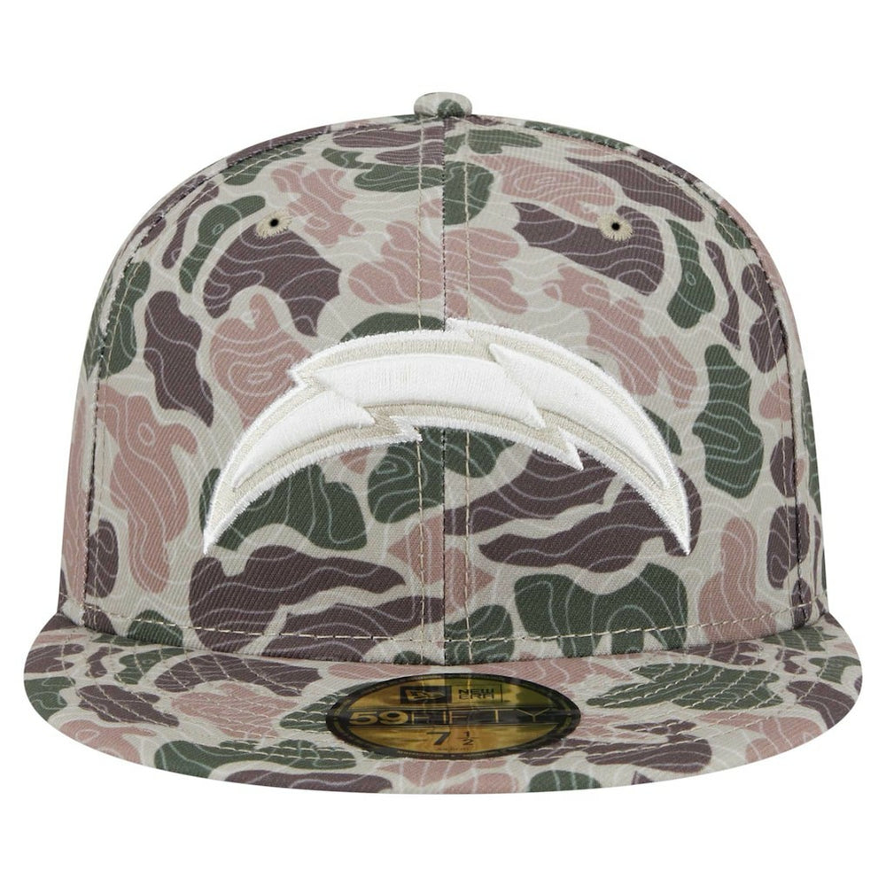 Los Angeles Chargers New Era Geo Camo 59FIFTY Fitted Hat