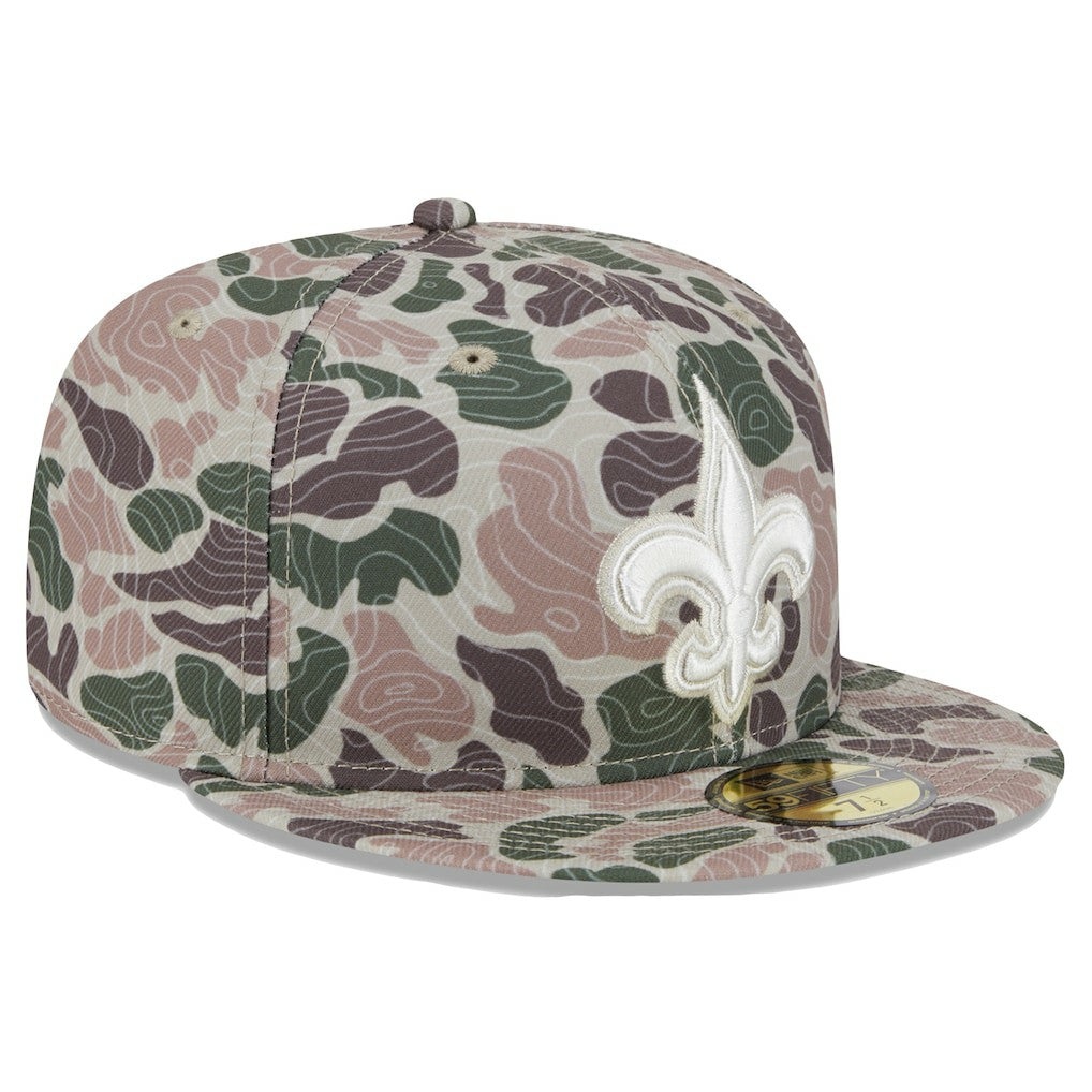 New Orleans Saints New Era Geo Camo 59FIFTY Fitted Hat