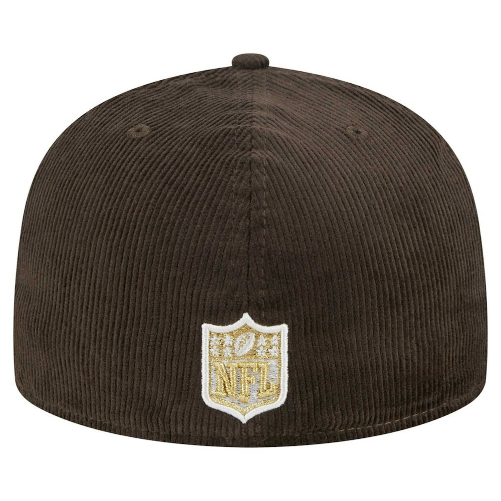 Miami Dolphins New Era Choco Cord 59FIFTY Fitted Hat - Brown Hats