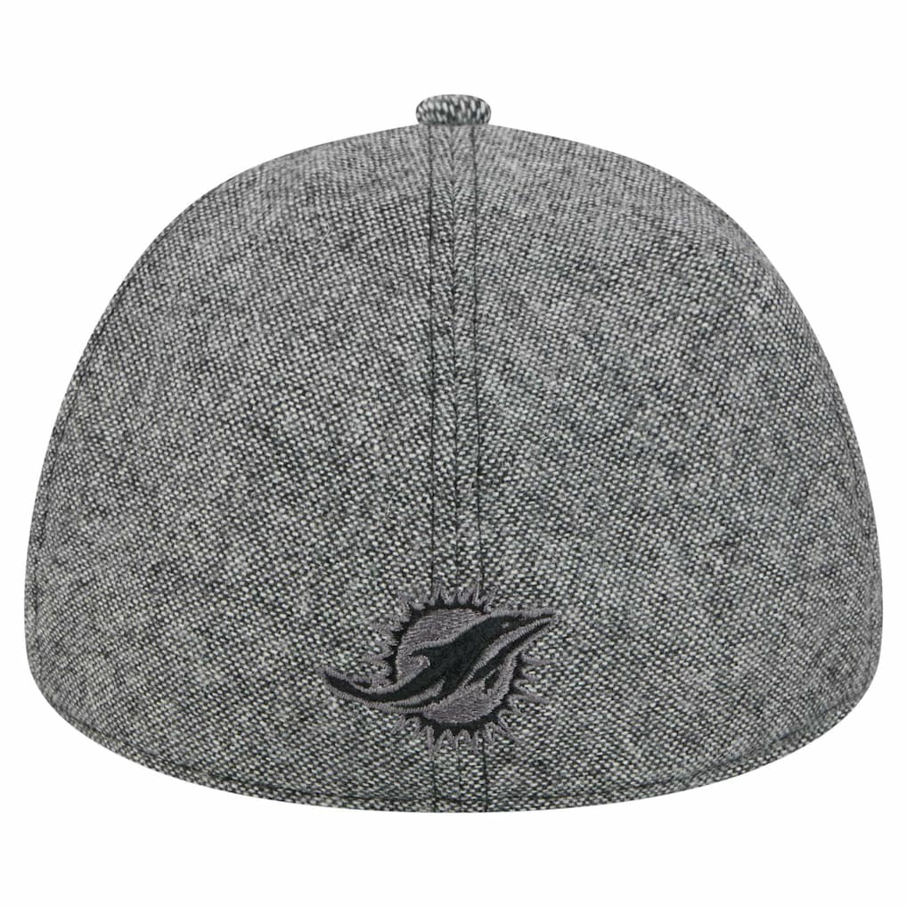 Miami Dolphins New Era Peaky Duckbill Fitted Hat - Gray Hats