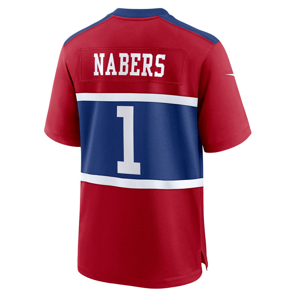 Malik Nabers New York Giants Youth Game Jersey - Red Jerseys