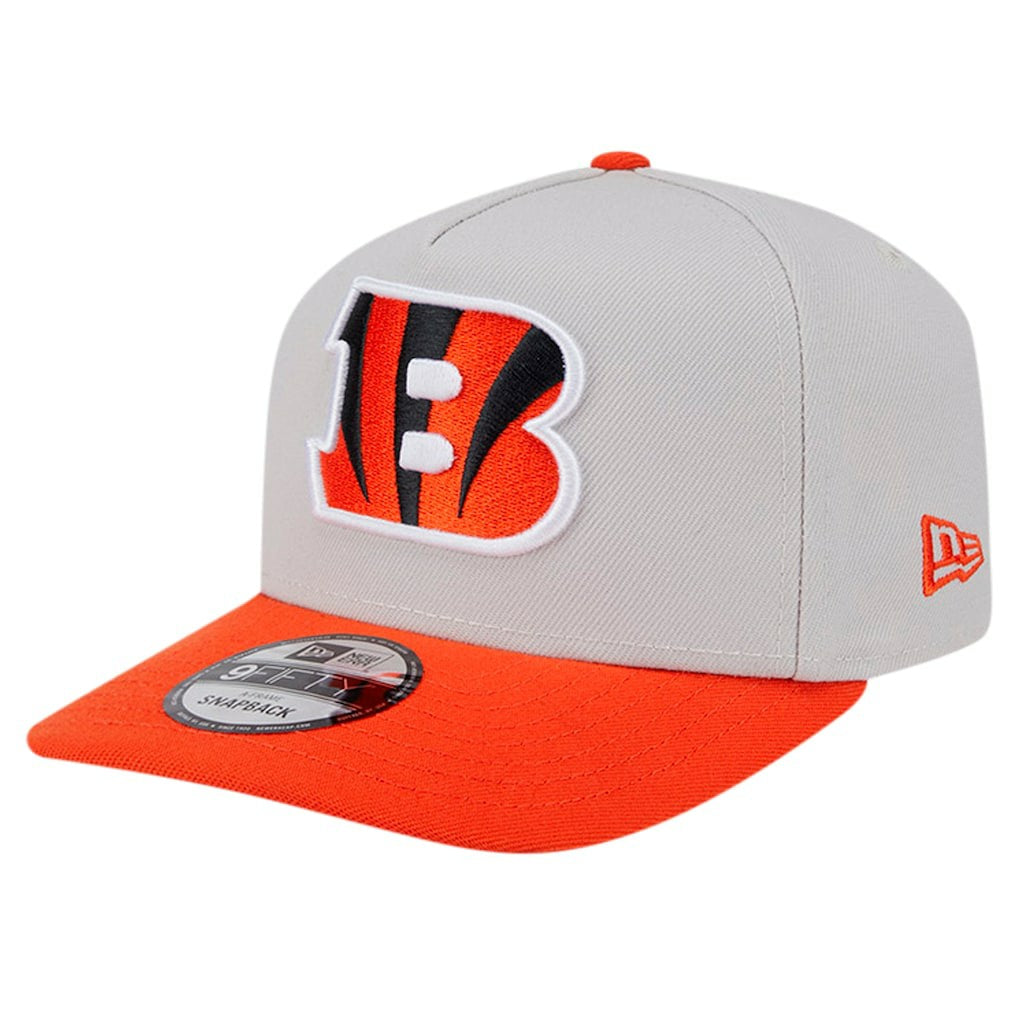 Cincinnati Bengals New Era Decent 9FIFTY A-Frame Snapback Hat - Stone Hats