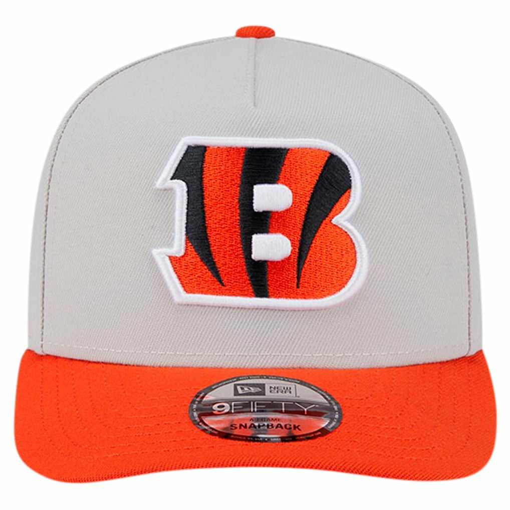 Cincinnati Bengals New Era Decent 9FIFTY A-Frame Snapback Hat - Stone Hats