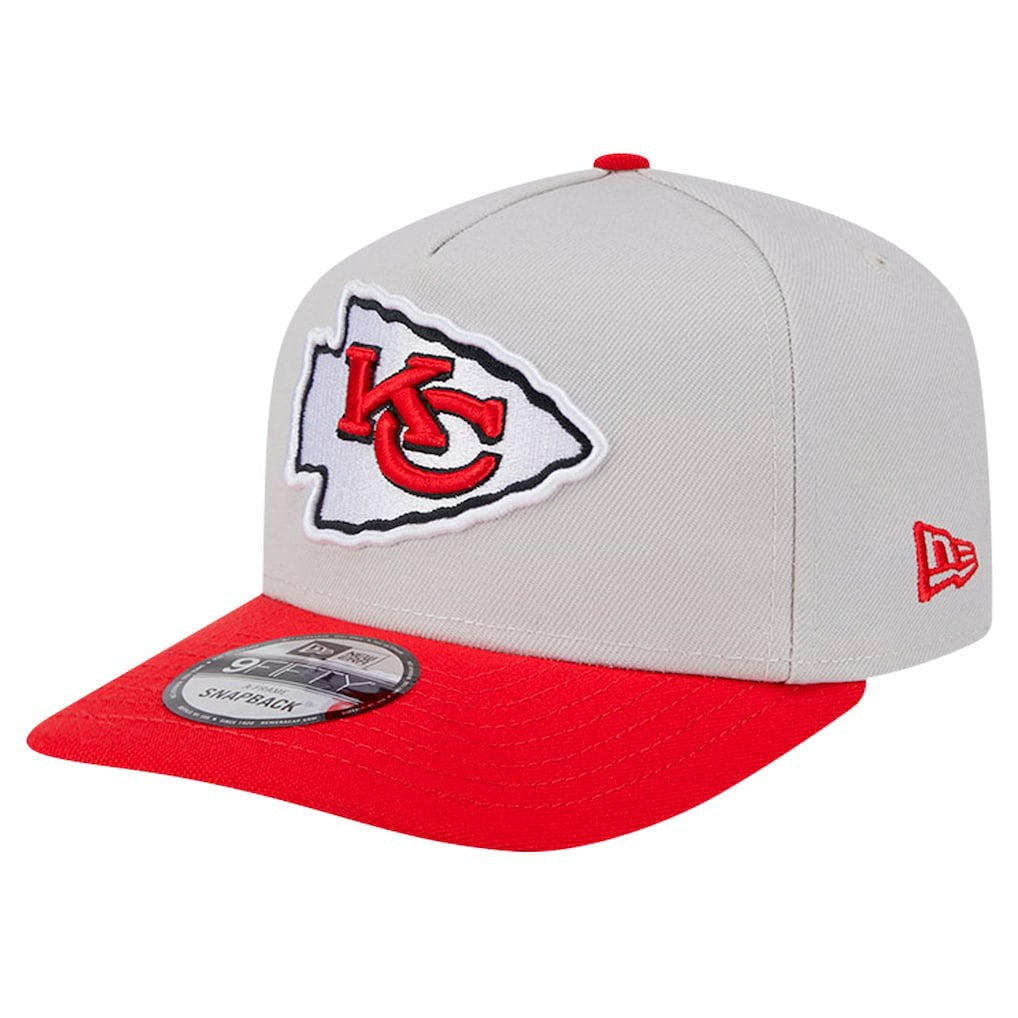 Kansas City Chiefs New Era Decent 9FIFTY A-Frame Snapback Hat - Stone Hats