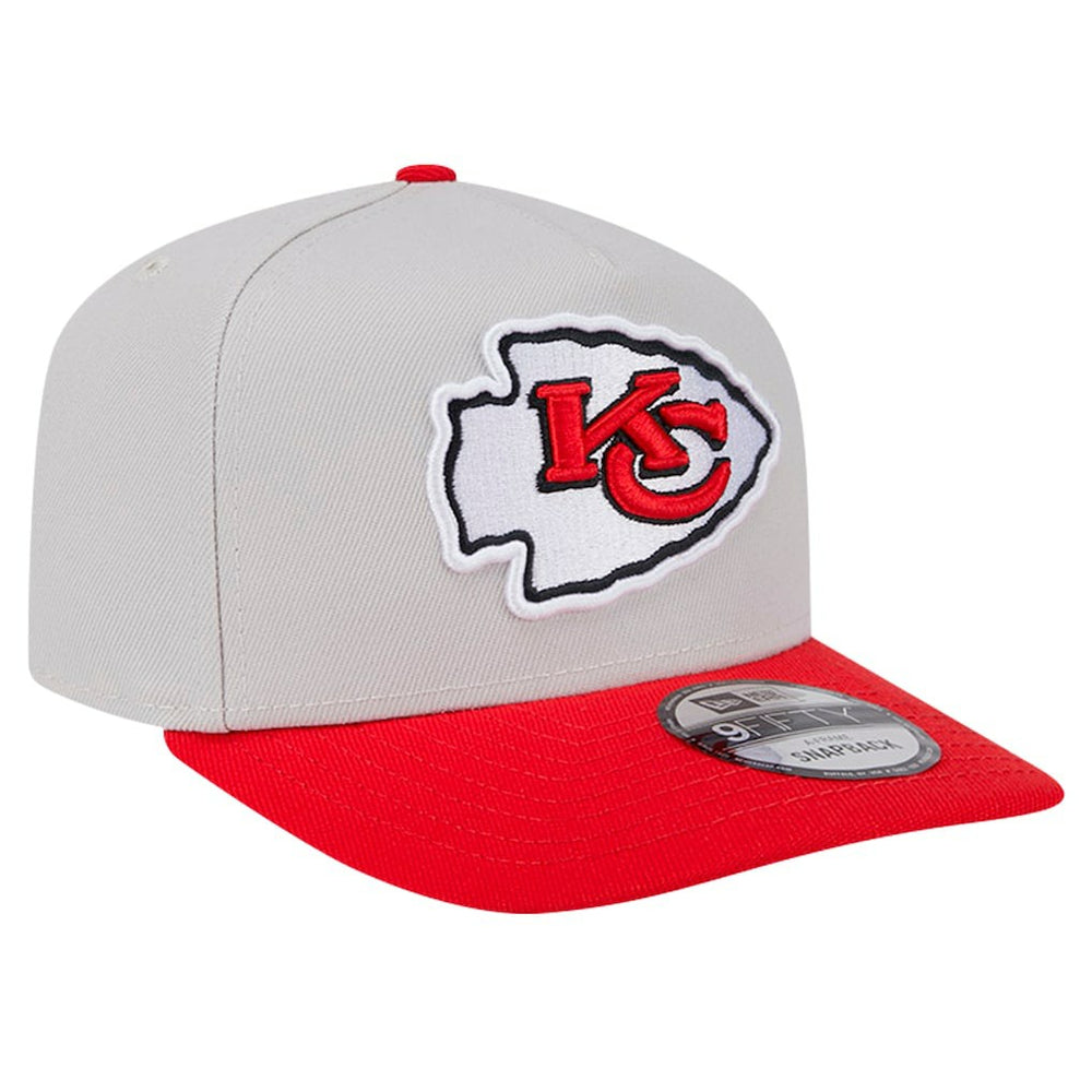 Kansas City Chiefs New Era Decent 9FIFTY A-Frame Snapback Hat - Stone Hats