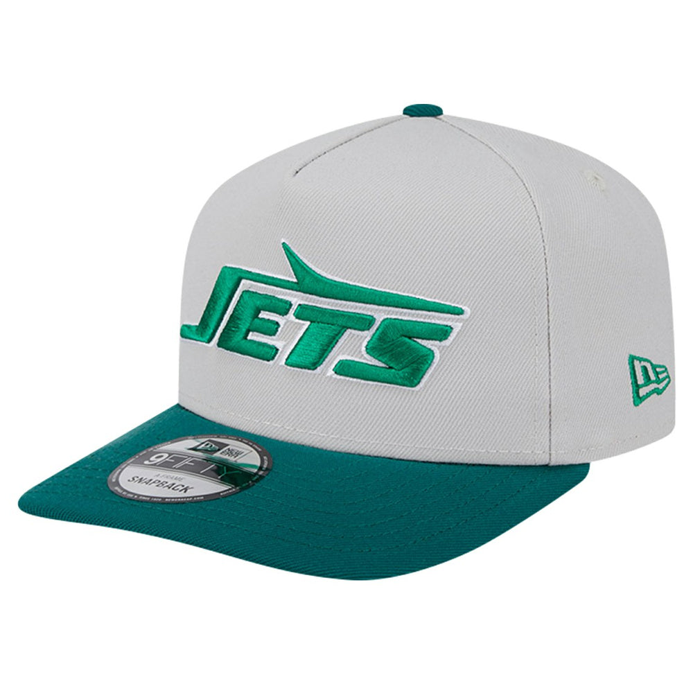 New York Jets New Era Decent 9FIFTY A-Frame Snapback Hat - Stone Hats
