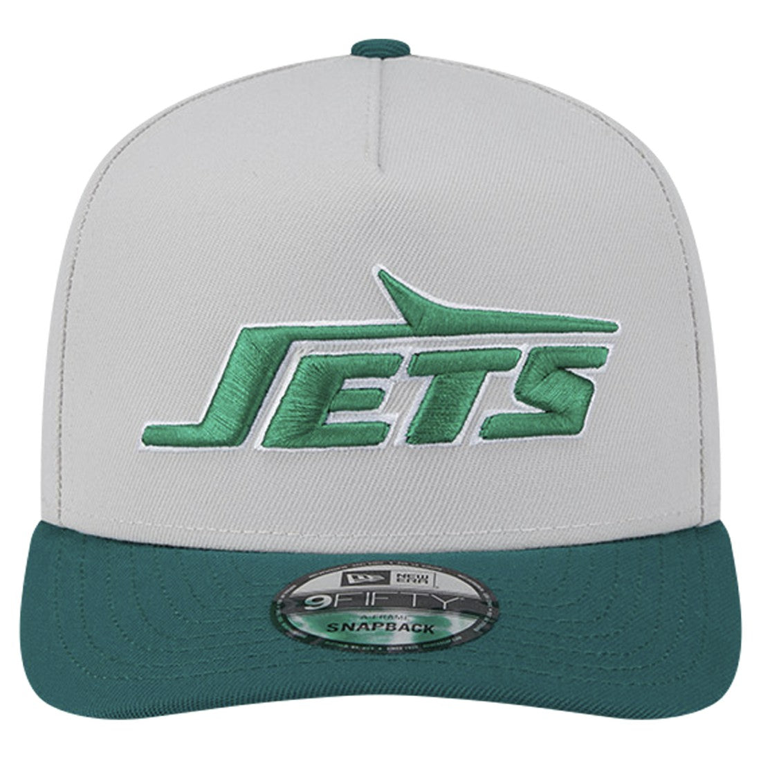 New York Jets New Era Decent 9FIFTY A-Frame Snapback Hat - Stone Hats
