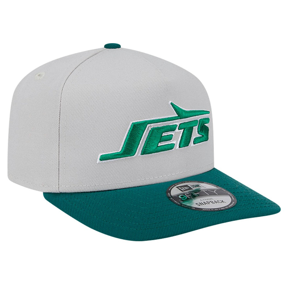 New York Jets New Era Decent 9FIFTY A-Frame Snapback Hat - Stone Hats