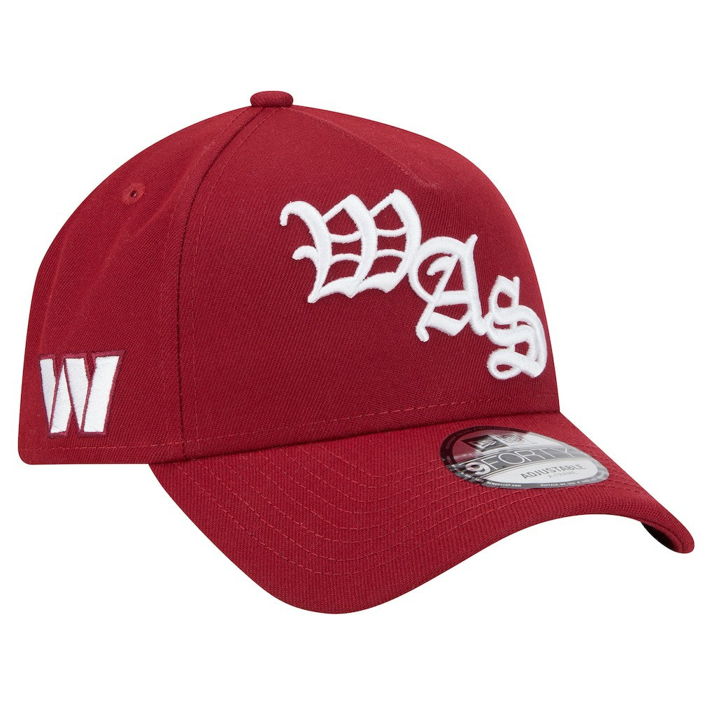 Washington Commanders New Era Mystic 9FORTY A-Frame Adjustable Hat - Burgundy Hats