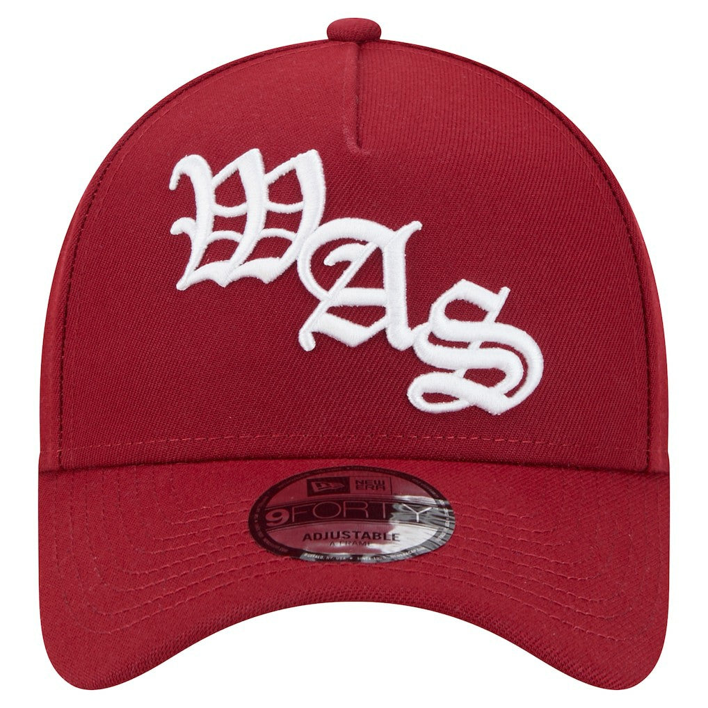 Washington Commanders New Era Mystic 9FORTY A-Frame Adjustable Hat - Burgundy Hats