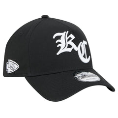Kansas City Chiefs New Era Mystic 9FORTY A-Frame Adjustable Hat - Black Hats