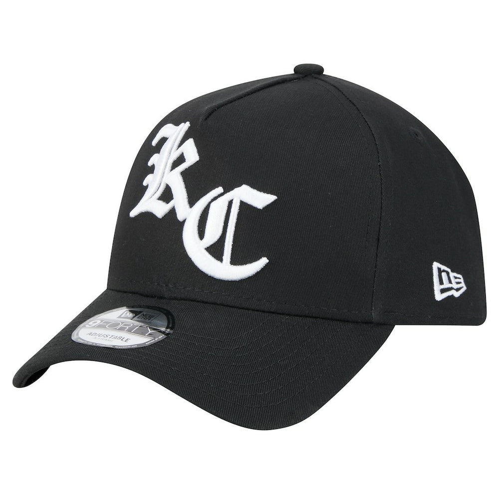 Kansas City Chiefs New Era Mystic 9FORTY A-Frame Adjustable Hat - Black Hats