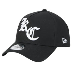 Kansas City Chiefs New Era Mystic 9FORTY A-Frame Adjustable Hat - Black Hats
