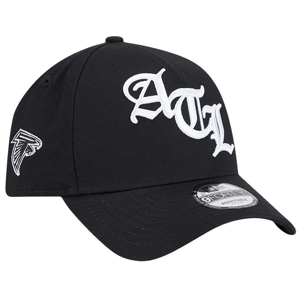 Atlanta Falcons New Era Mystic 9FORTY A-Frame Adjustable Hat - Black Hats