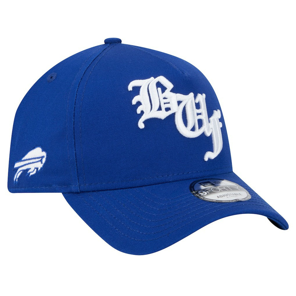 Buffalo Bills New Era Mystic 9FORTY A-Frame Adjustable Hat - Royal Hats