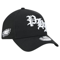 Philadelphia Eagles New Era Mystic 9FORTY A-Frame Adjustable Hat - Black Hats