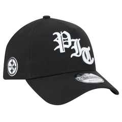 Pittsburgh Steelers New Era Mystic 9FORTY A-Frame Adjustable Hat - Black Hats
