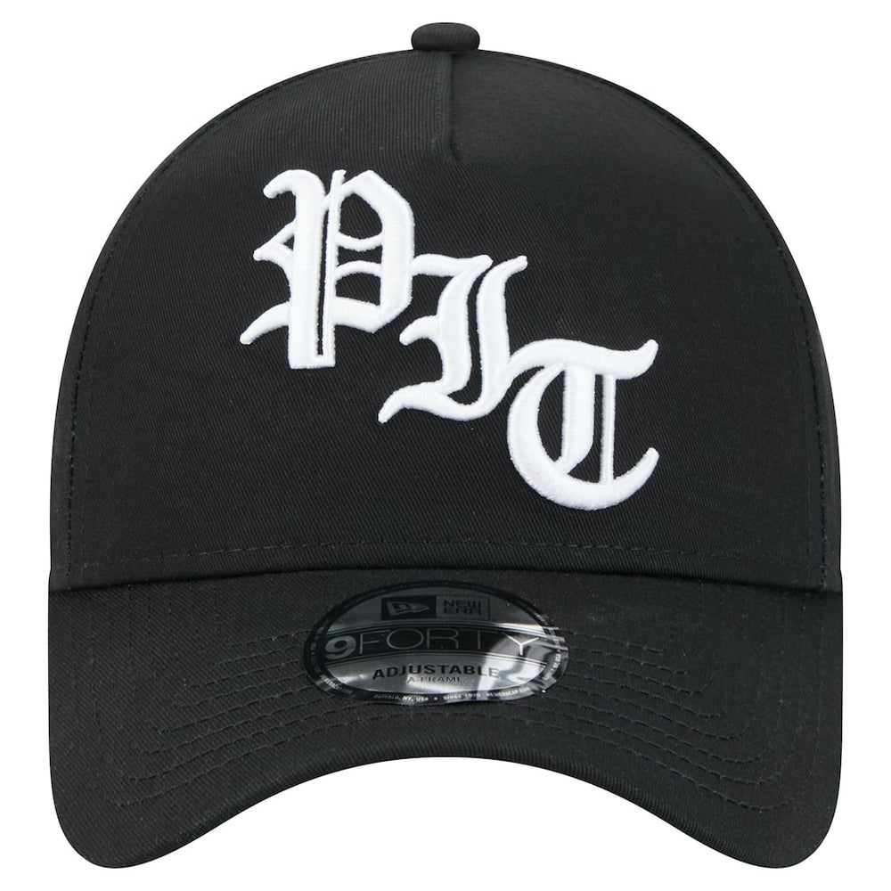 Pittsburgh Steelers New Era Mystic 9FORTY A-Frame Adjustable Hat - Black Hats