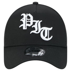 Pittsburgh Steelers New Era Mystic 9FORTY A-Frame Adjustable Hat - Black Hats