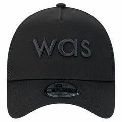 Washington Commanders New Era Domain 9FORTY A-Frame Trucker Adjustable Hat - Black Hats