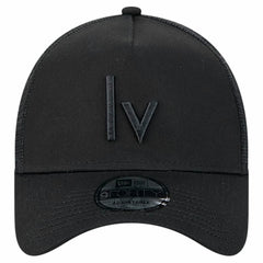 Las Vegas Raiders New Era Domain 9FORTY A-Frame Trucker Adjustable Hat - Black Hats