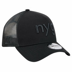 New York Giants New Era Domain 9FORTY A-Frame Trucker Adjustable Hat - Black Hats