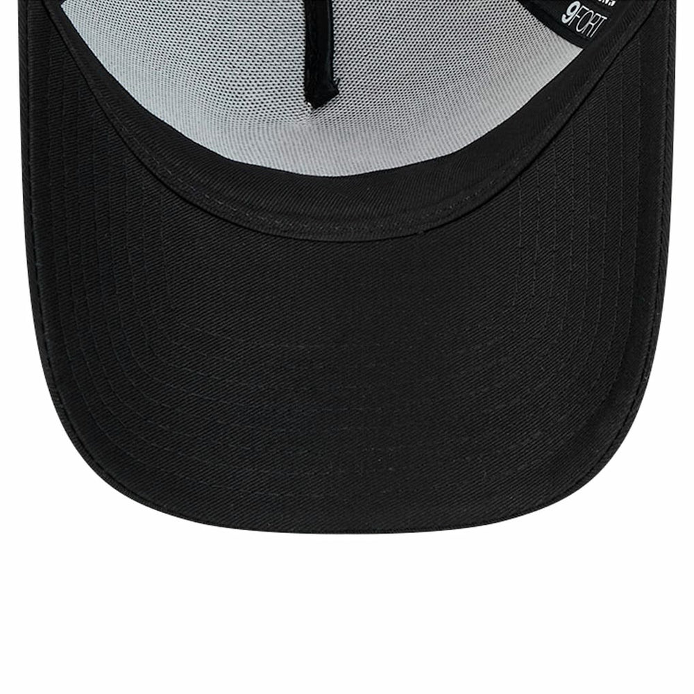 Philadelphia Eagles New Era Domain 9FORTY A-Frame Trucker Adjustable Hat - Black Hats