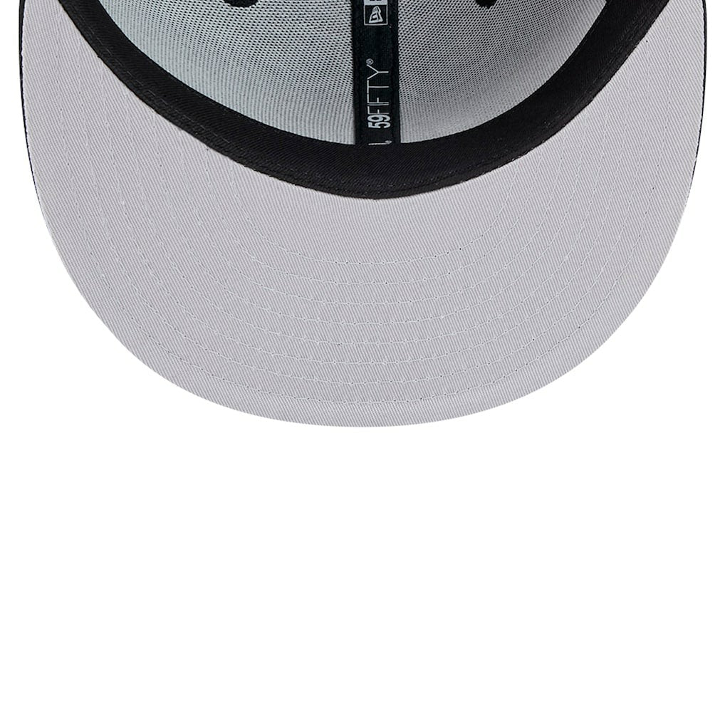 Detroit Lions New Era Omaha Throwback 59FIFTY Fitted Hat - Black Hats
