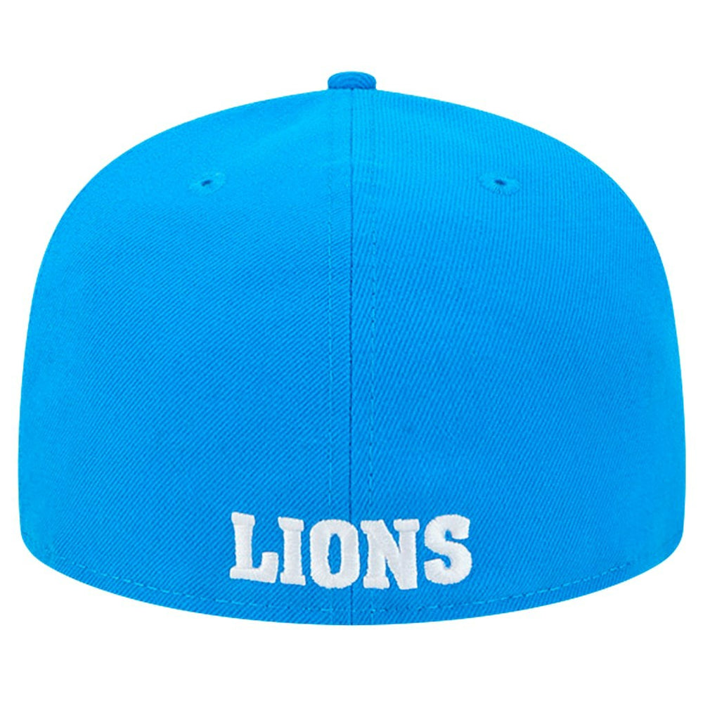 Detroit Lions New Era Omaha Throwback 59FIFTY Fitted Hat - Blue Hats