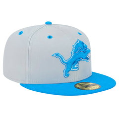 Detroit Lions New Era Flipside Two-Tone 59FIFTY Fitted Hat - Gray/Blue Hats