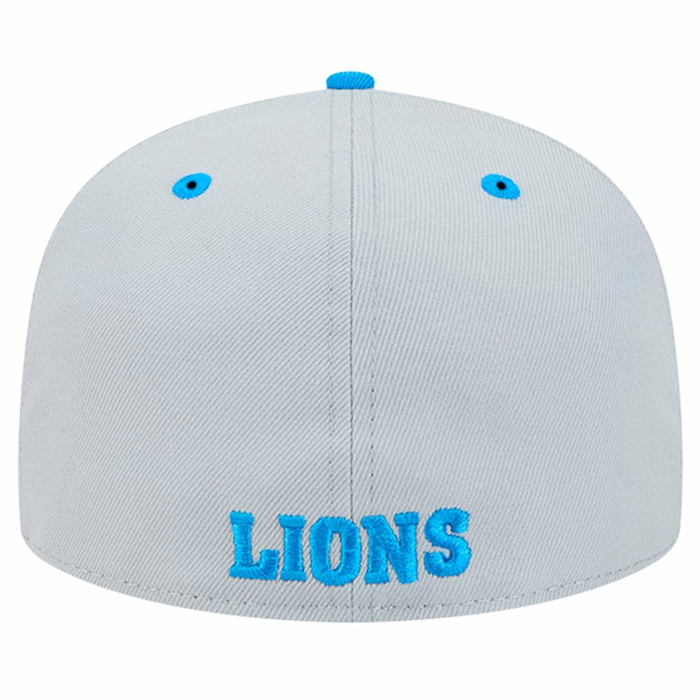 Detroit Lions New Era Flipside Two-Tone 59FIFTY Fitted Hat - Gray/Blue Hats