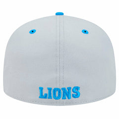 Detroit Lions New Era Flipside Two-Tone 59FIFTY Fitted Hat - Gray/Blue Hats