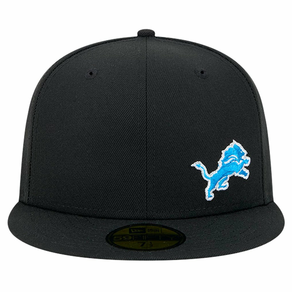 Detroit Lions New Era Flawless 59FIFTY Fitted Hat - Black Hats