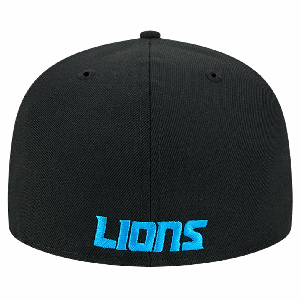 Detroit Lions New Era Flawless 59FIFTY Fitted Hat - Black Hats