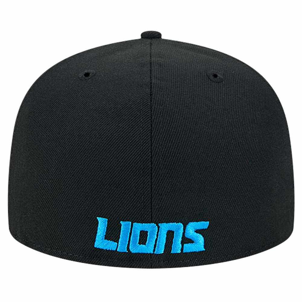 Detroit Lions New Era Flawless 59FIFTY Fitted Hat - Black Hats