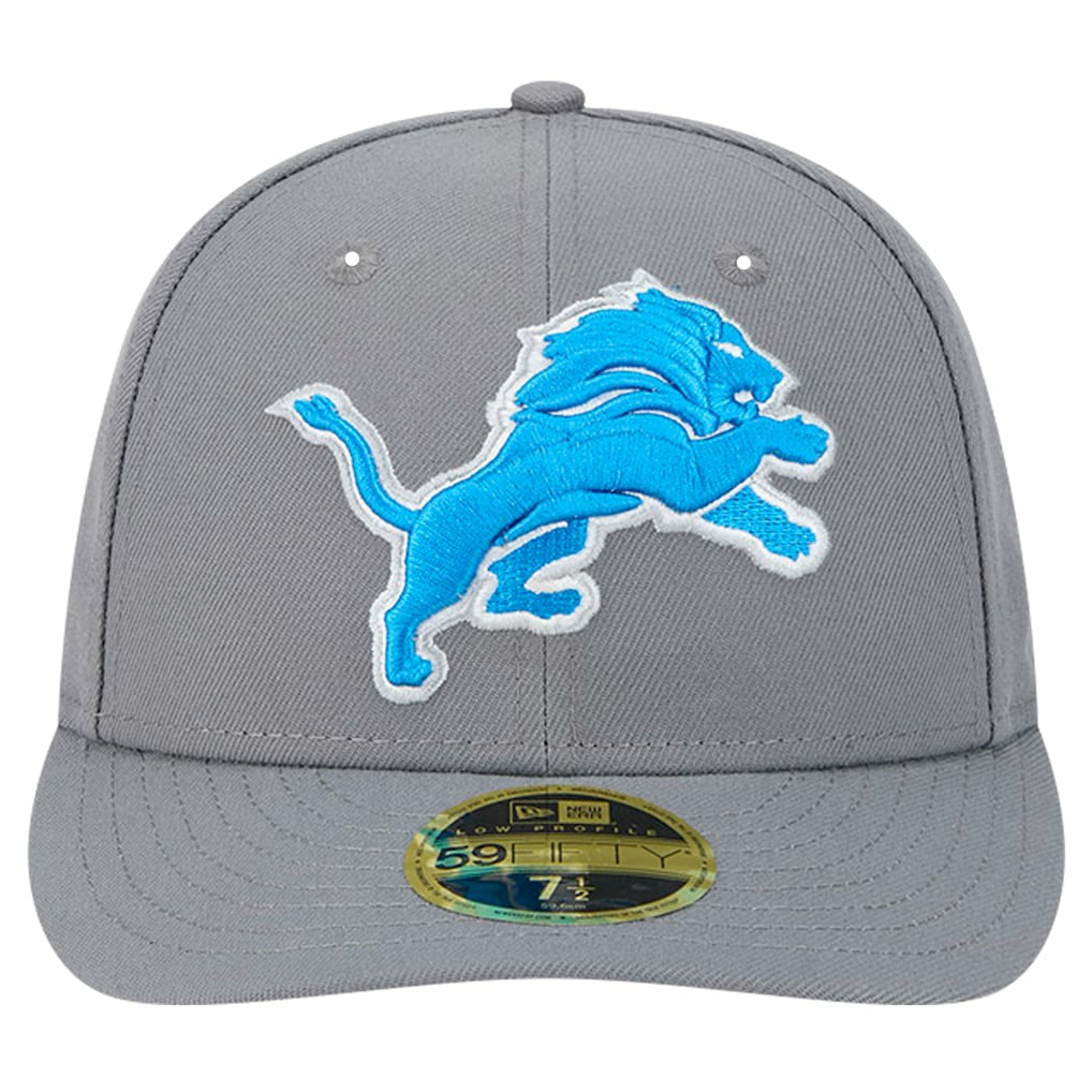 Detroit Lions New Era Omaha Low Profile 59FIFTY Fitted Hat - Gray Hats
