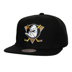 Anaheim Ducks Mitchell & Ness Core Top Spot Snapback Hat - Black | US 201700825