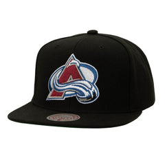 Colorado Avalanche Mitchell & Ness Core Top Spot Snapback Hat - Black | US 201700827