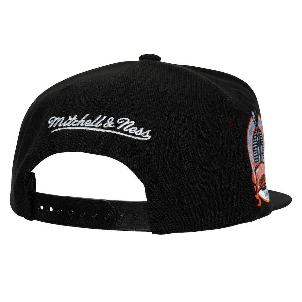 New York Rangers Mitchell & Ness Core Top Spot Snapback Hat - Black | US 201700831
