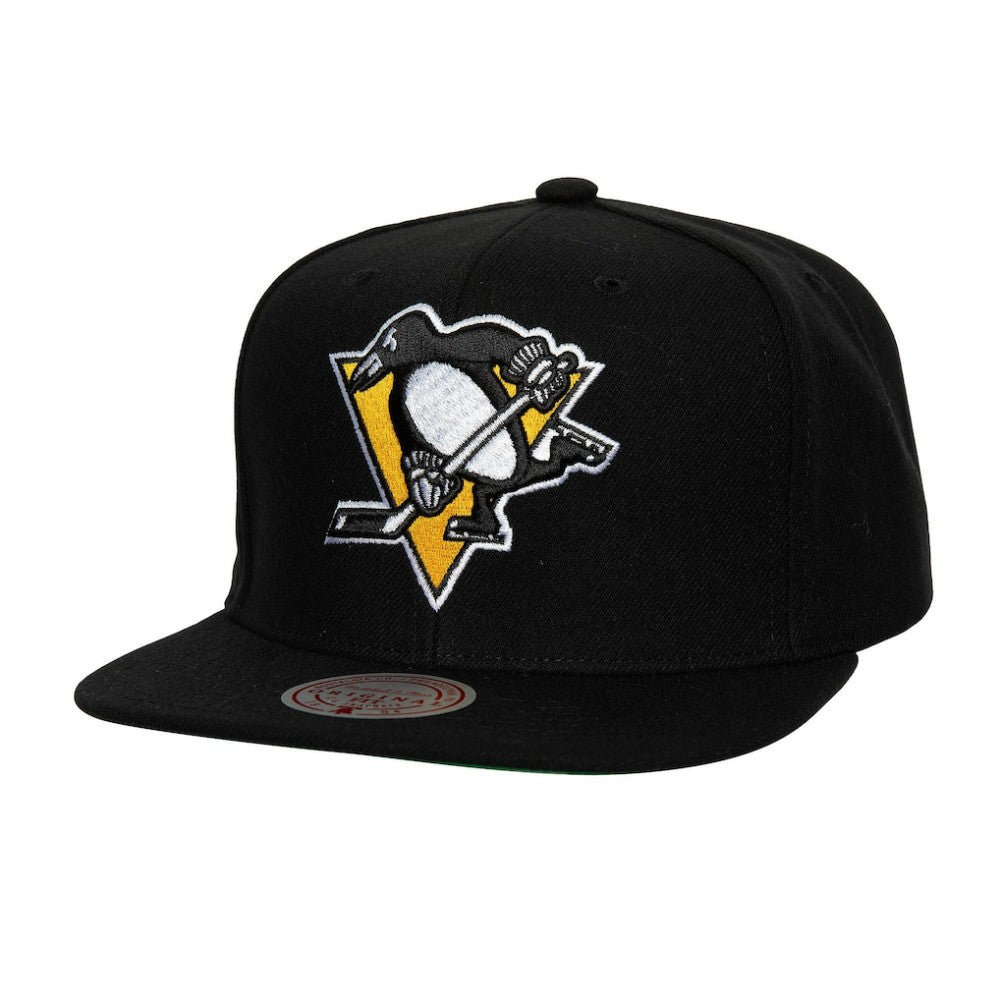 Pittsburgh Penguins Mitchell & Ness Core Top Spot Snapback Hat - Black | US 201700832