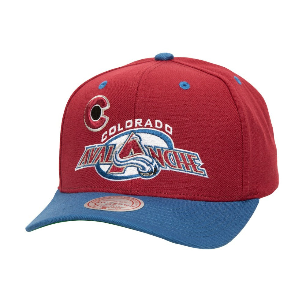 Colorado Avalanche Mitchell & Ness All In 2.0 Pro Crown Adjustable Hat - Black | US 201700855