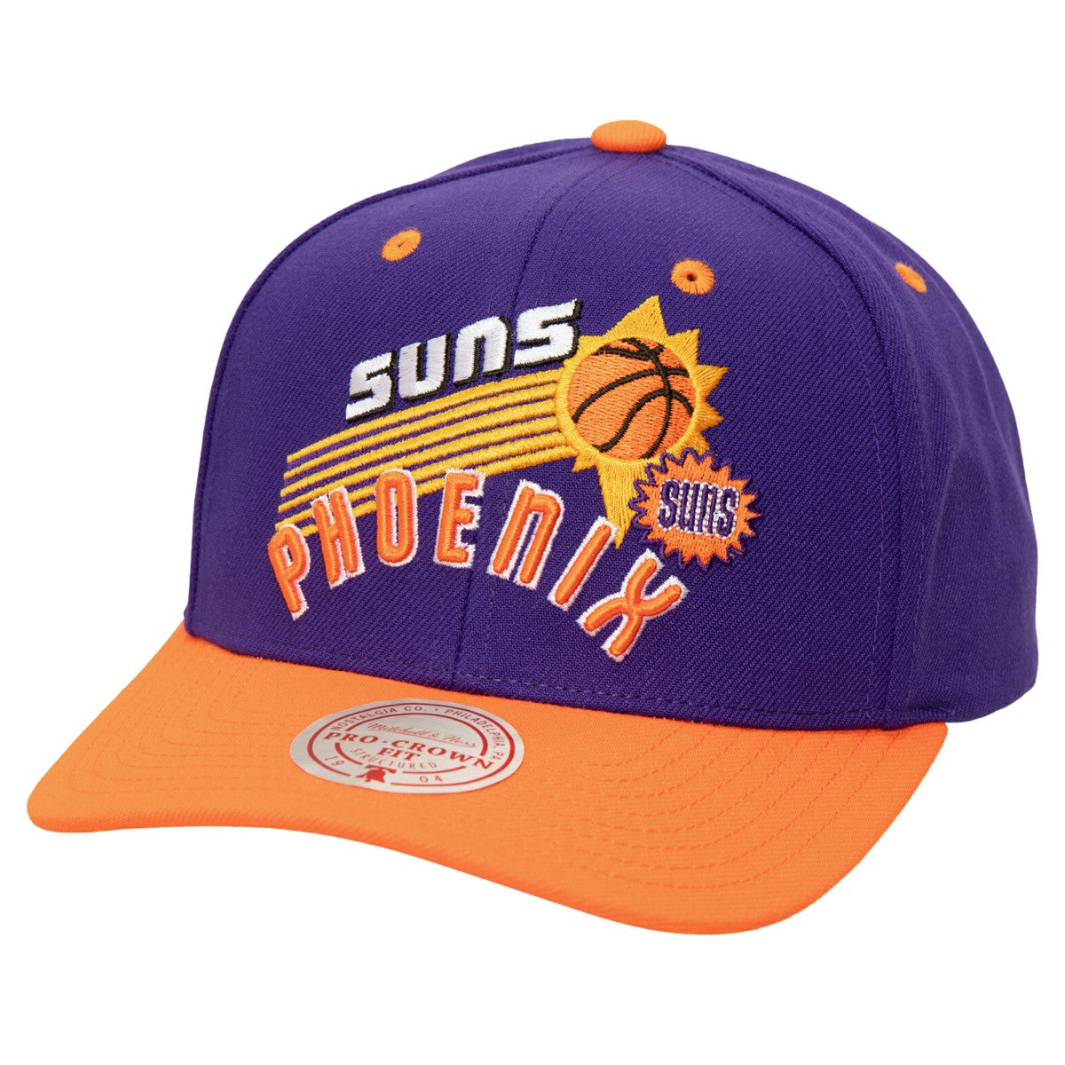 Phoenix Suns All In 2.0 Pro Crown Snapback Hat Purple - Mitchell & Ness