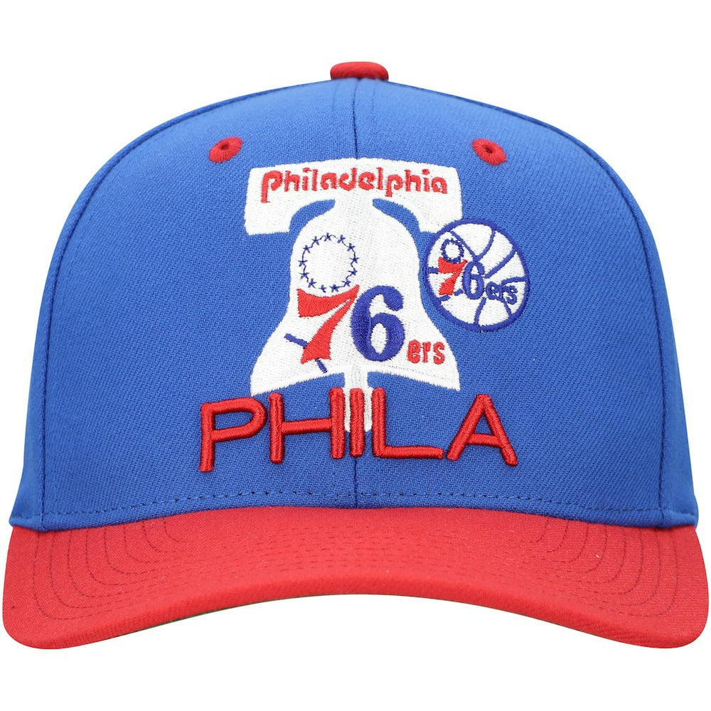 Philadelphia 76ers All In 2.0 Pro Crown Snapback Hat Royal - Mitchell & Ness